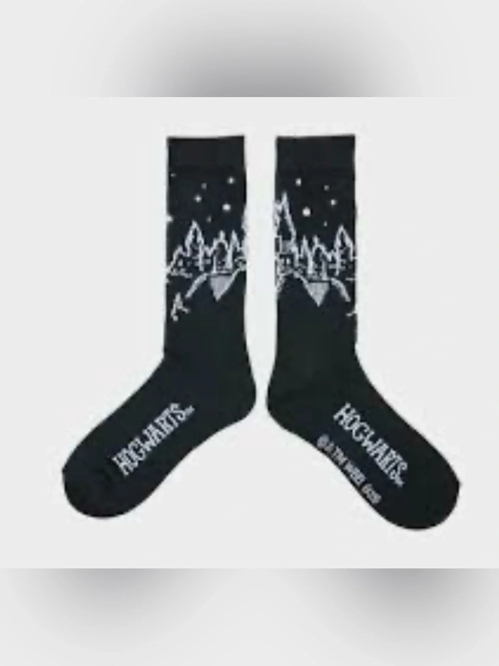 2pairs of Bioworld Harry Potter Hogwarts Crew Socks (shoe size 6.5 to 12.5)